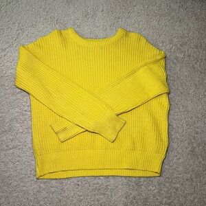 Urban Outfitters Bright Yellow Crew Neck Sweater